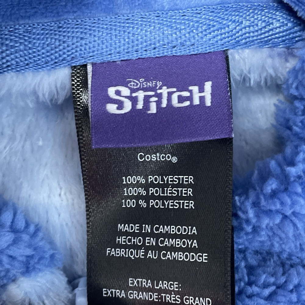 Disney Women's XL Stitch Onesie Blue Polyester a2333 - Picture 2 of 4